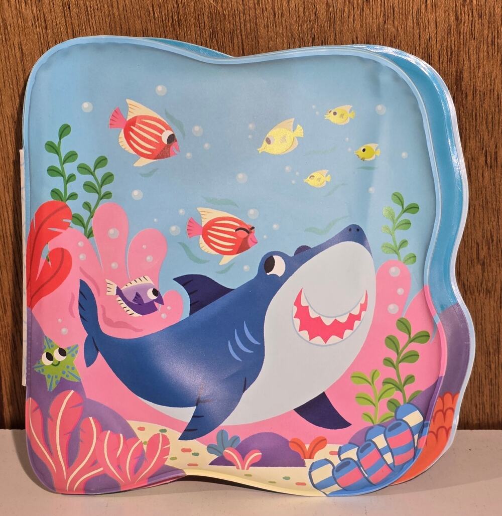 Silly Shark Bath Book Color Changing Waterproof Squishy Baby Toddler Toy